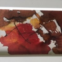 Abstrakt akvarel / 10 x 20 