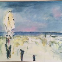Musvågen / akryl på lærred 100 x 80 cm
Indrammet.  Pris:  9500  kr